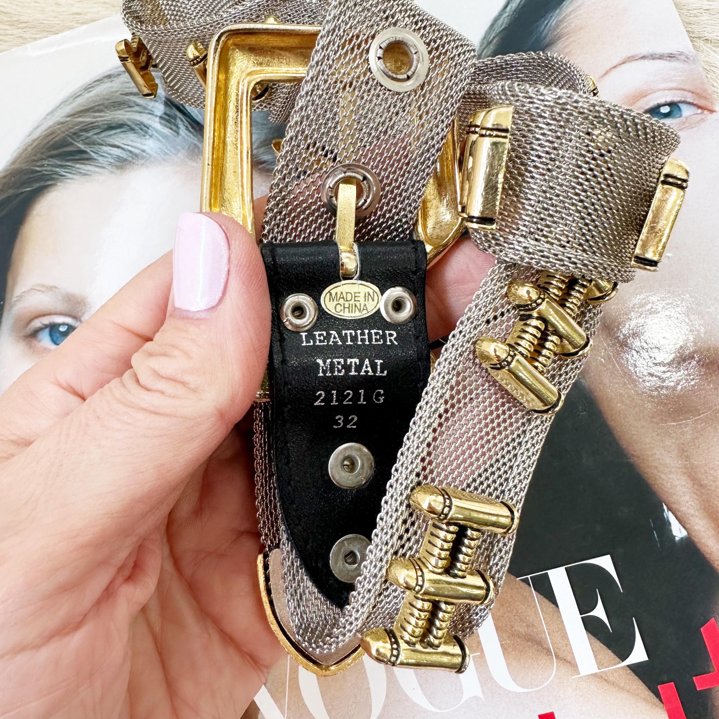 Cool Metallic Mesh Fake Ammo Belt. Size M/L. - Etsy
