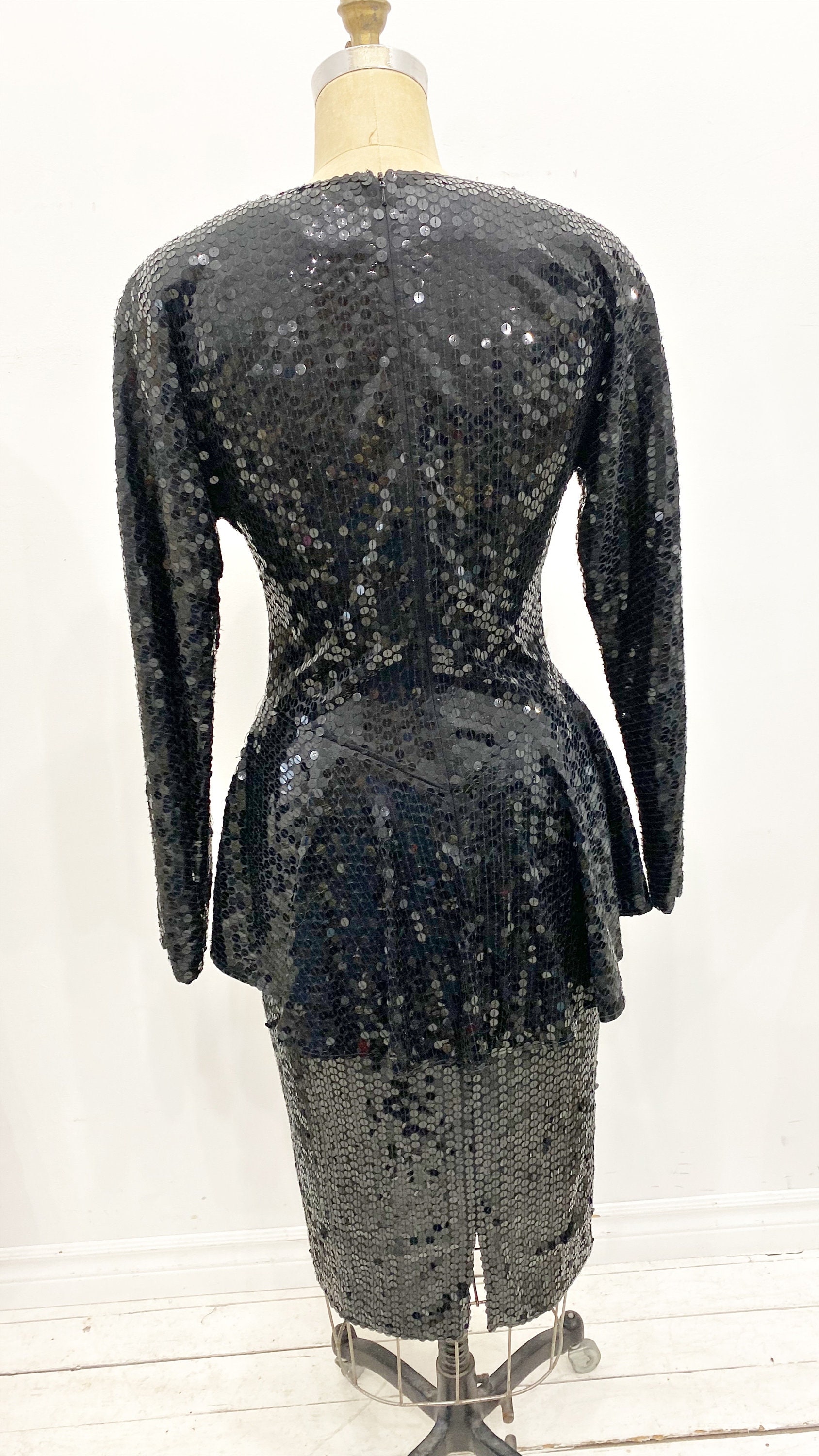 black sequin peplum dress Sequin Peplum Corset Maxi Dress Black