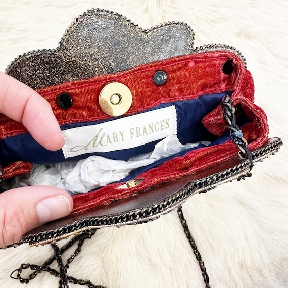 Burnt Orange Velvet Mary Francis Gem Evening Bag. - Etsy