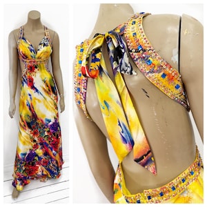 patterned yellow dress Dilara Maxi Dress main image 1