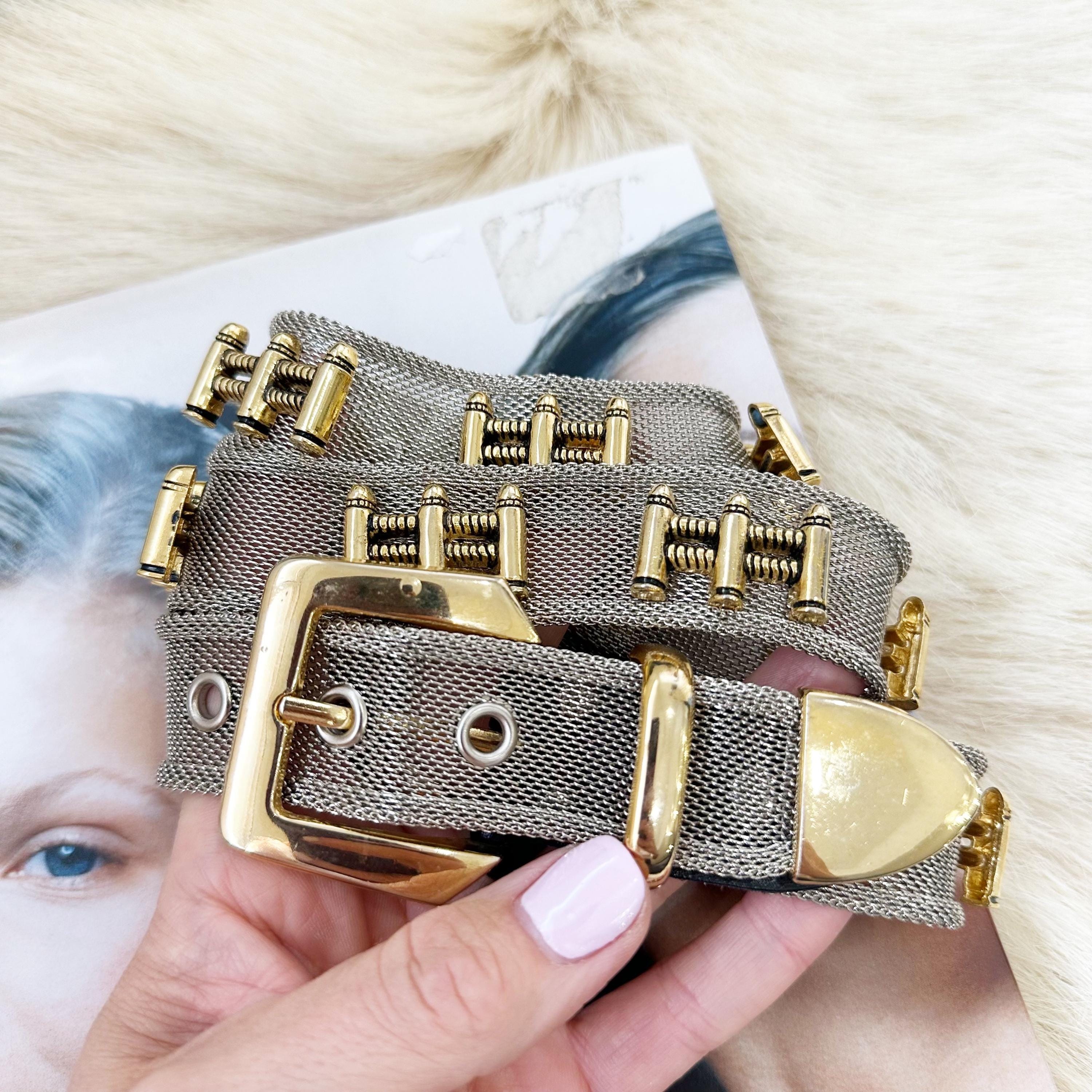 Cool Metallic Mesh Fake Ammo Belt. Size M/L. - Etsy