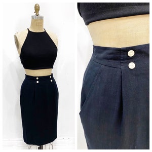 Chic Jones New York black high waisted skirt. Size S/M.