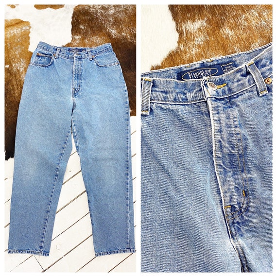 Waist Relaxed Taper Mom Jeans 