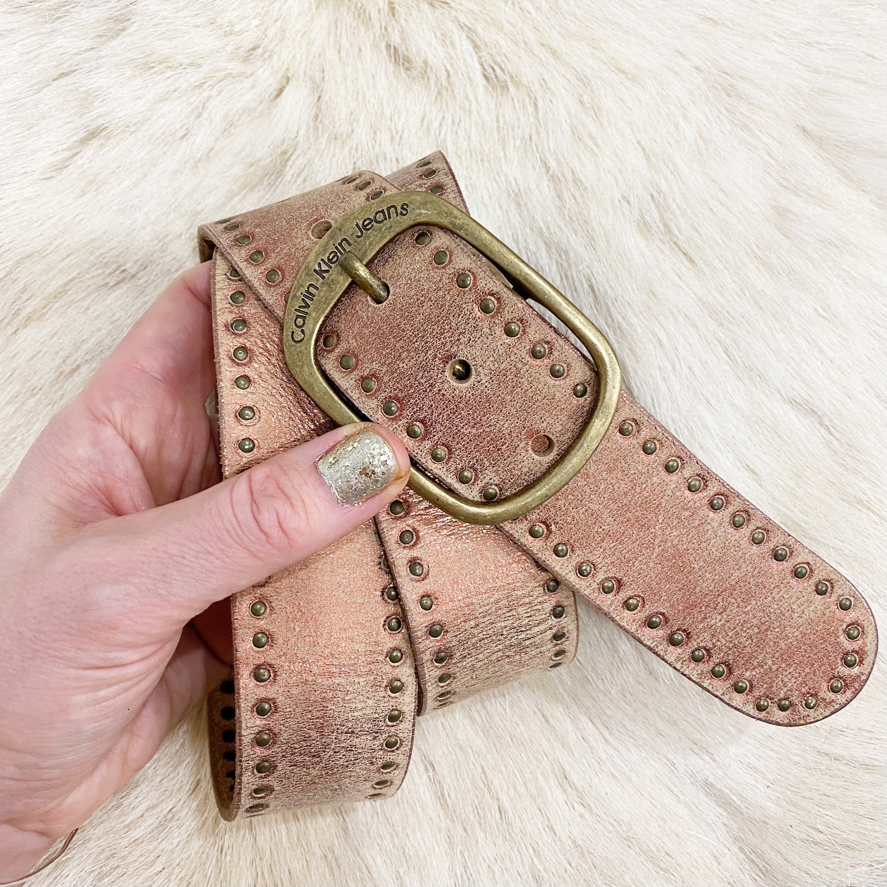 小物 vintage redstone Flower Studded Belt Studded Jeweled Rockabilly Motorcycle Belt - Etsy