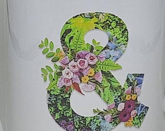 Botanical florals Ampersand Mug