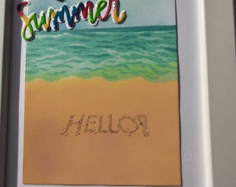 Hello Summer Beach Scene
