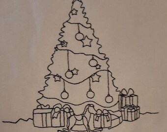 Christmas Tree colouring bag