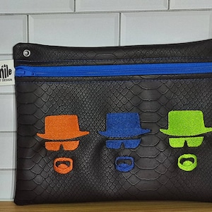 Drei bärtige Männer wirklich nützlich Spaß & fabelhafte große bestickte Tasche