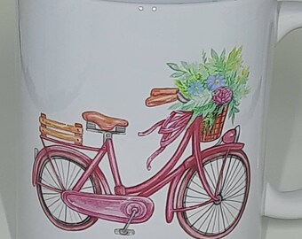 Bicycle with flowers Mug