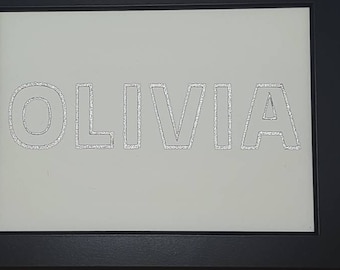 Glitter Layered Personalised Name Frame