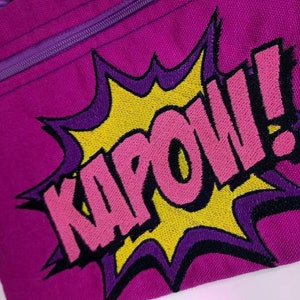 KAPOW Embroidered Really Useful Fun & Fabulous Medium Bag