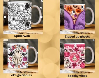 3D Puffy Halloween Coffee Mug: Nurse, Jesus, Fall Themes