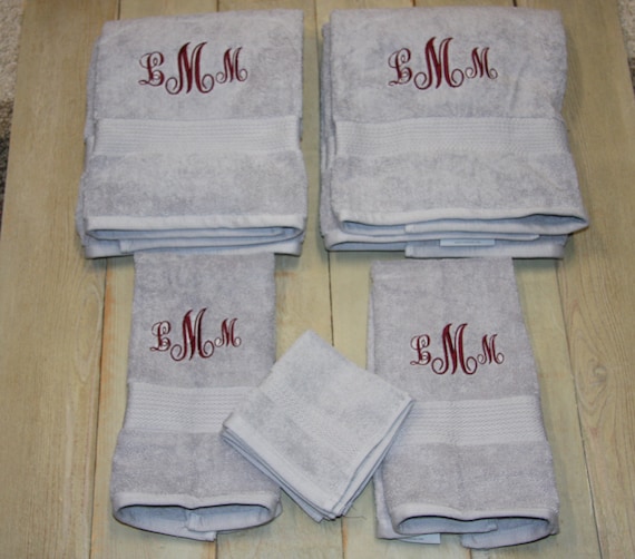 Monogrammed towels etsy sale