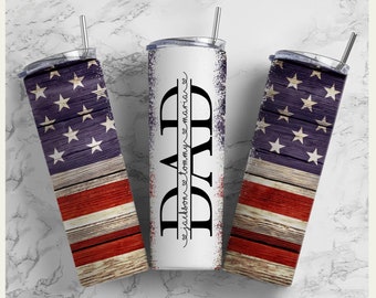 Personalized Tumbler: Custom Name & Grandkids, Stainless Steel (15, 20, or 30 oz)