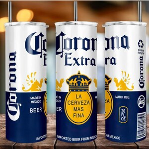 BEER inspired Tumbler in 15, 20 or 30 oz Personalized TUMBLER Ultra Modelo Shiner Corona XX tumbler gift personalized beer tumbler Cold Beer