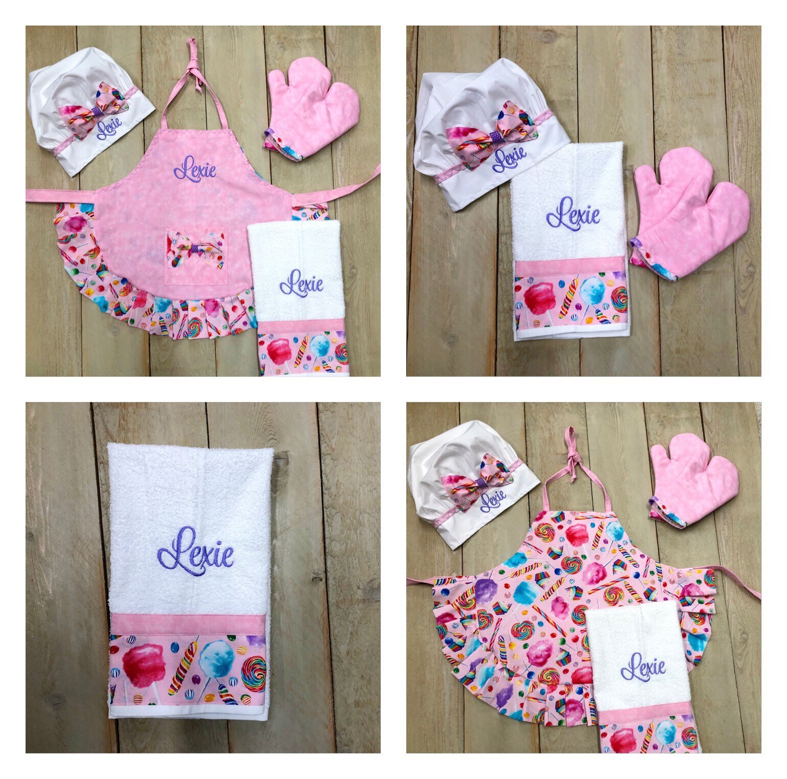Kid Custom Embroidered  Apron Personalize Apron Made to Order cupcake…