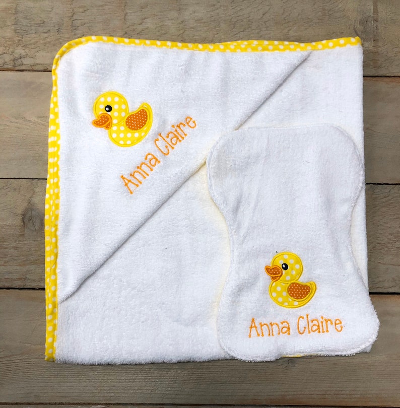 Hooded Bath Towels for Baby Personalized Hooded Towel Made to Etsy
