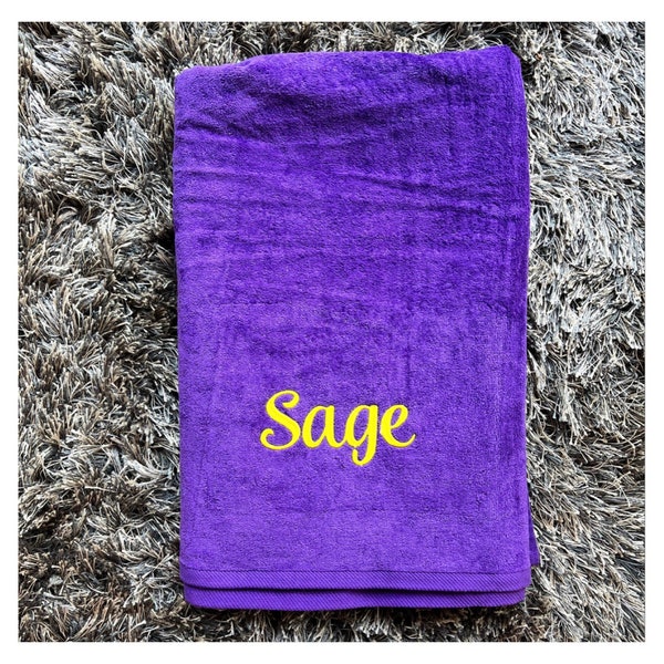 Custom Beach Towel Logo Etsy