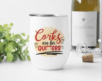 Personalized Stemless Wine Tumbler: 12oz Stainless Steel, Custom Logo