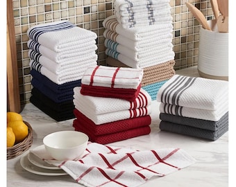 Embroidered Kitchen Towel: Personalized Cotton Towel, Custom Slogan or Logo