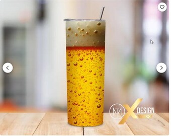 Whiskey Tumbler Beer Can Tumbler 20oz Skinny, Funny Beer Lover Gift, Stainless Steel Drink Cup, Gift For Him, Bar & Man Cave Tumbler Whiskey