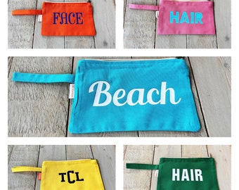 Clutch canvas cosmetics Bag Canvas Tote Bag wedding gift corporate gift girl gift birthday gift wedding favor surprise bag