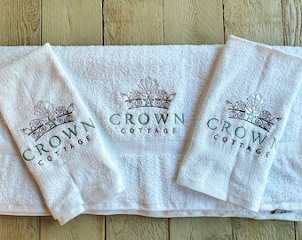 Personalized Kitchen Towels - Cotton- Embroidered - Choose your
