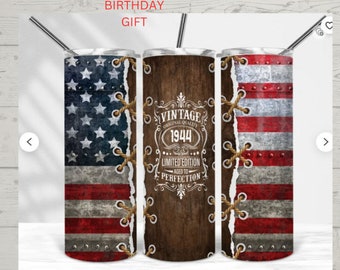 Personalized Vintage Birthday Tumbler: Aged to Perfection Gift