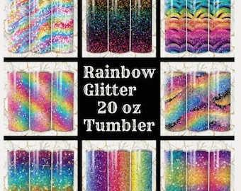 Personalized Rainbow Tumbler: Stainless Steel Insulated Cup