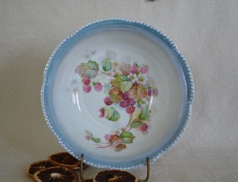 Antique bowl marked Germany collectible serving dish engagement gift vintage kitchen Vintage china serving bowl