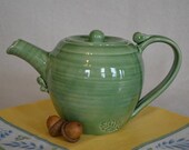 pottery tea pot, tea pot, green tea pot, ceramic tea pot, green pottery, tea pottery, tea