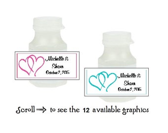 30 Leopard or Zebra Graduation Personalized Mini Bubble Label Wrapper Favors