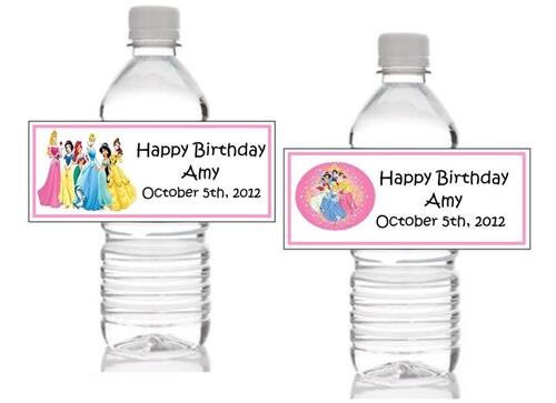 Free printable disney princess water bottle labels