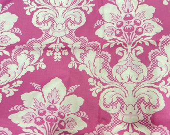 HTF OOP Faded Wallpaper in Pink, Tea Cakes Collection by Verna Mosquera - Fat Quarter