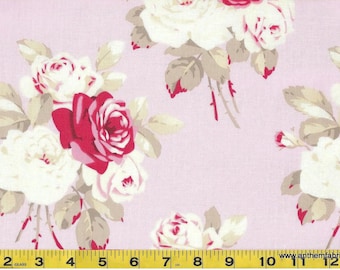 Tanya Whelan Petal, Large Antique Rose in Pink PWTW055, OOP VHTF Free Spirit Fabric Fat Quarter FQ