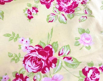 Tanya Whelan Darla _ Darla Rose w kolorze maślanym, OOP VHTF Free Spirit Fabric FQ Fat Quarter