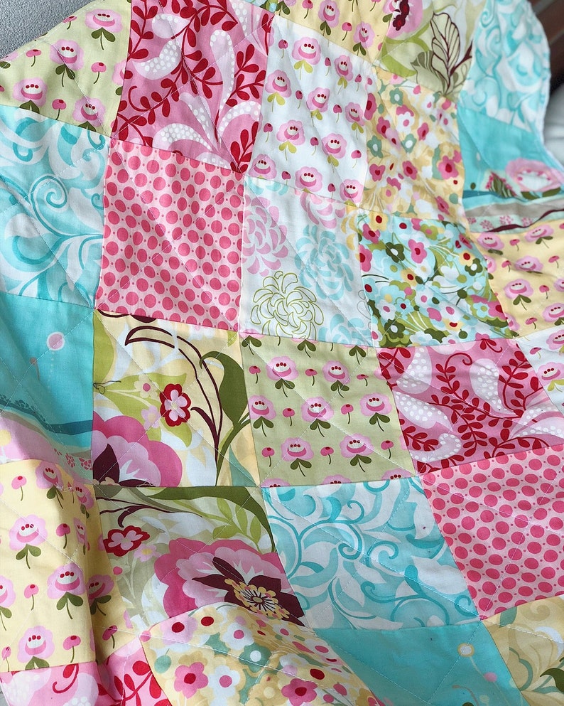Taie d/’oreiller matelass/ée motif patchwork vintage style shabby chic