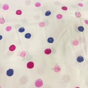 Painting Dots, Lets Pretend by Sarah Jane OOP HTF Designer Cotton Fabric Fat Quarter FQ image 1