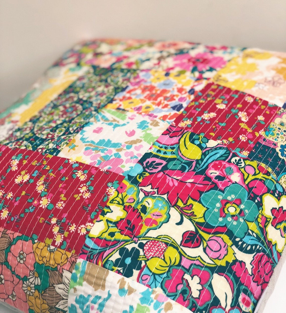 Made to Order_liberty Lifestyle Floral Quilted Patchwork - Etsy