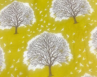 Joel Dewberry Modern Meadow, Majestic Oak in Sunglow, OOP VHTF Free Spirit Fabric_Fat Quarter Rare