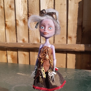 Twyla as The Clock Maker monster high doll ooak repaint