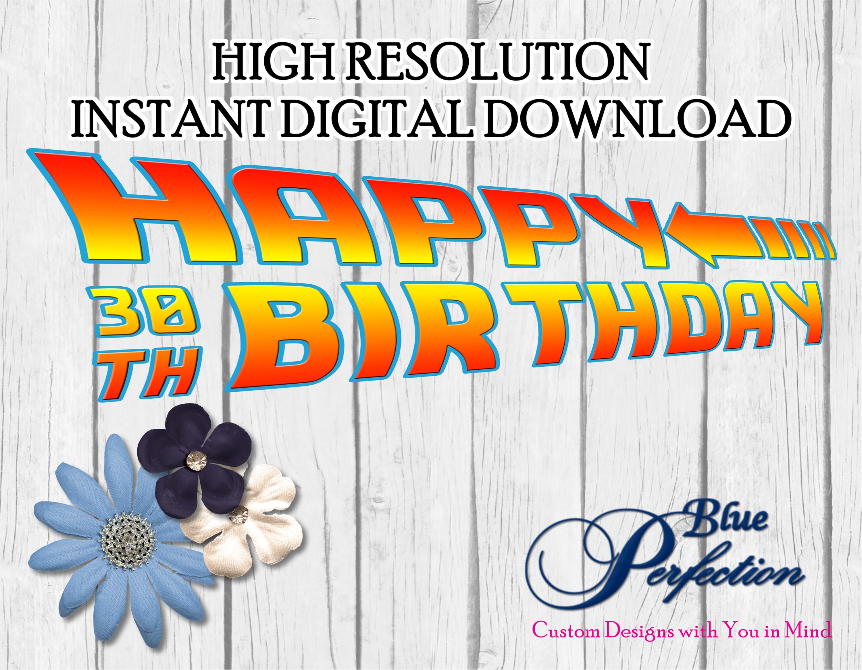 Back To The Future 30th Happy Birthday Logo Etsy Ireland Back To The Future 30th Happy Birthday Logo Etsy Ireland