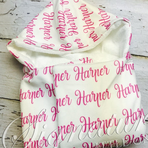 personalized hooded towel