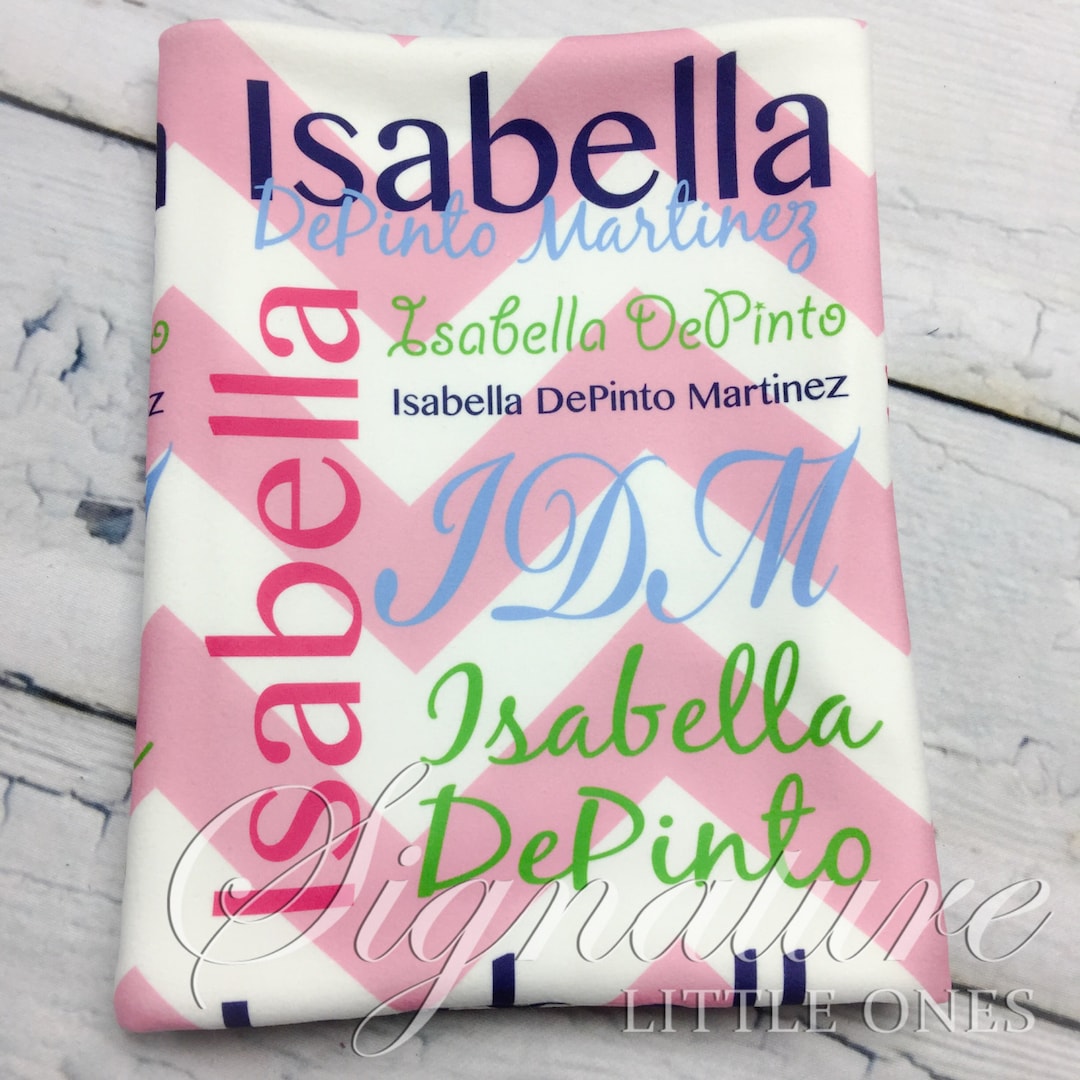 Personalized Baby Blanket, Monogrammed Baby Blanket, Name Blanket