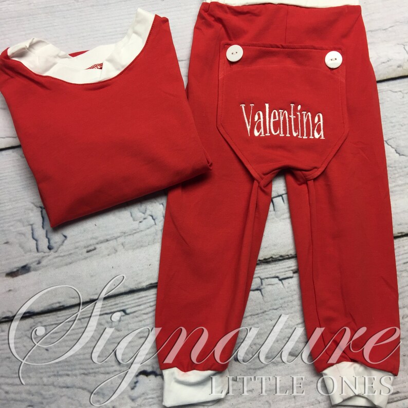 Drop seat christmas pajamas