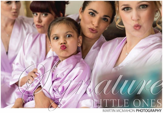 silk bridal party robes