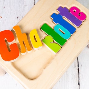 Name Puzzle Stool- Large Stool