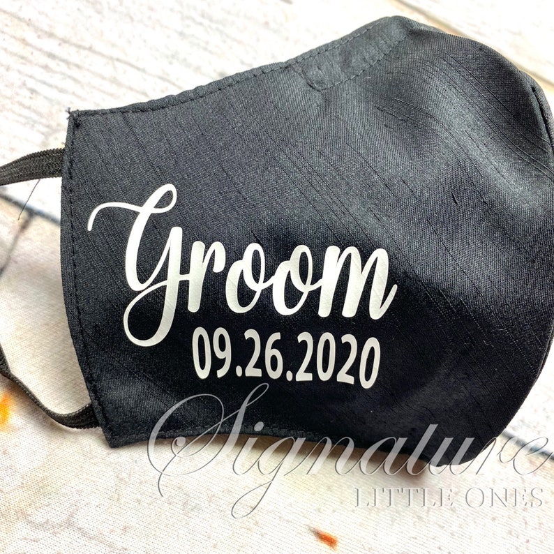 Bride Groom Face Mask/wedding Face Mask/wedding Party Etsy Canada
