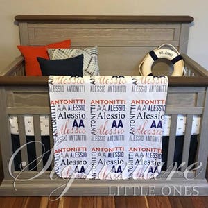 Personalized Baby Blanket, Monogrammed Baby Blanket, Name Blanket, Swaddle Receiving Blanket, Baby Shower Gift, Birth Announcement Blanket
