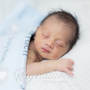 Personalized Baby Blanket, Personalized Hat, Name Blanket, Swaddle Receiving Blanket, Baby Shower Gift, Birth Announcement Blanket, Name Hat